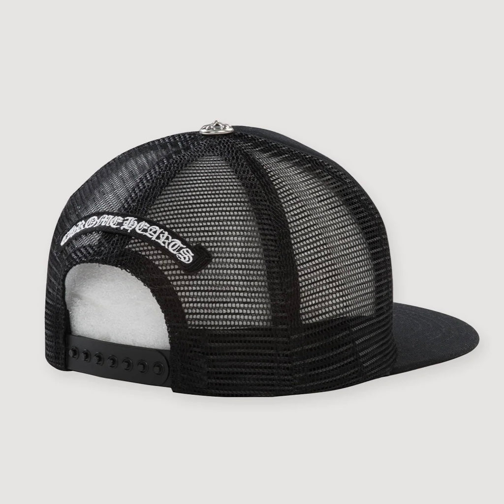 Chrome Hearts Black Camo Cemetery Trucker Hat