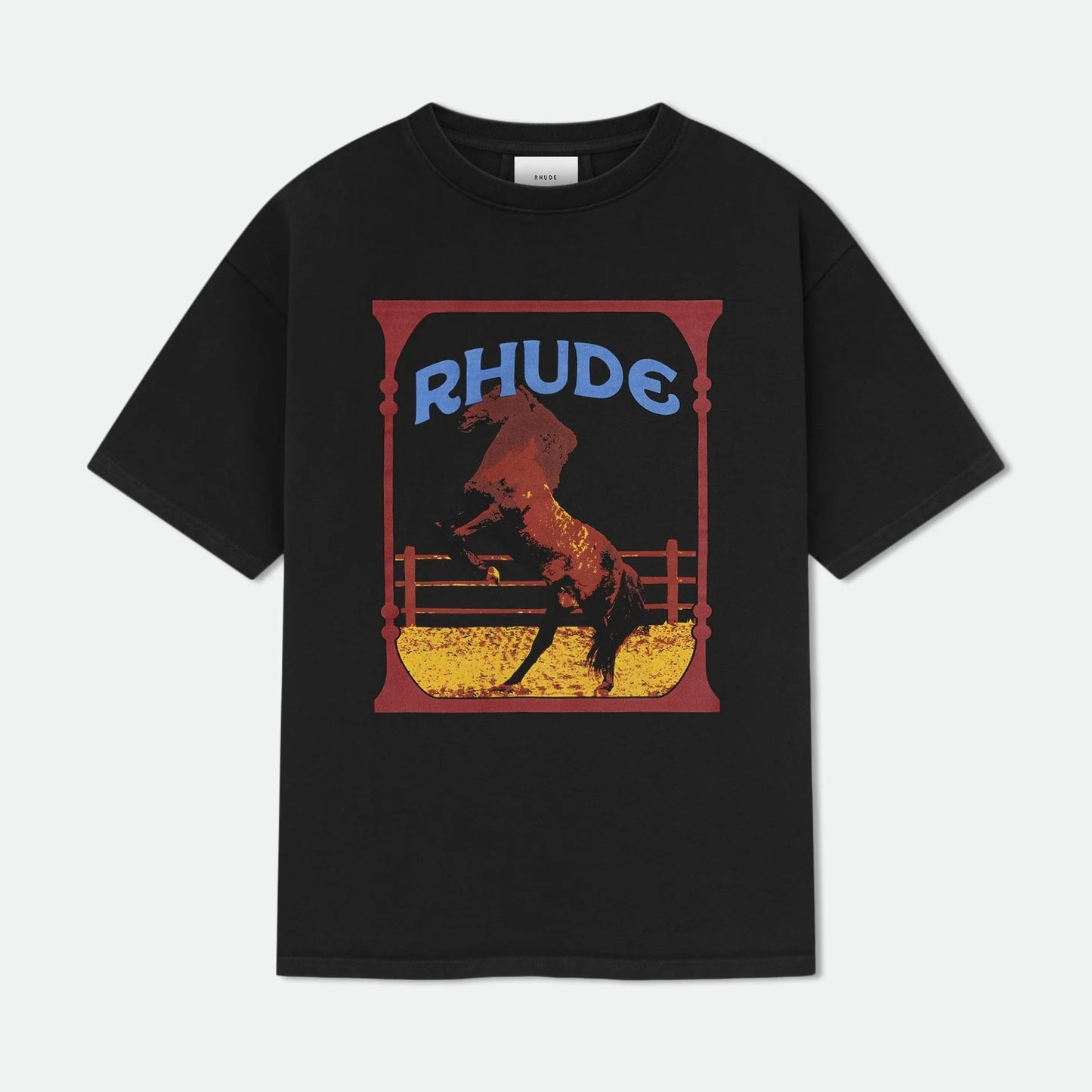 Rhude Vintage Black Cadre T-Shirt