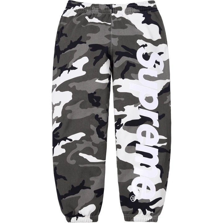 Supreme Snow Camo Satin Applique Sweatpants
