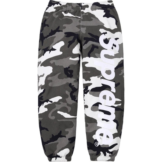 Supreme Snow Camo Satin Applique Sweatpants