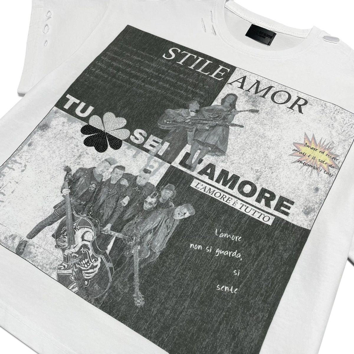 Stile De Amor White Ying Yang T-Shirt