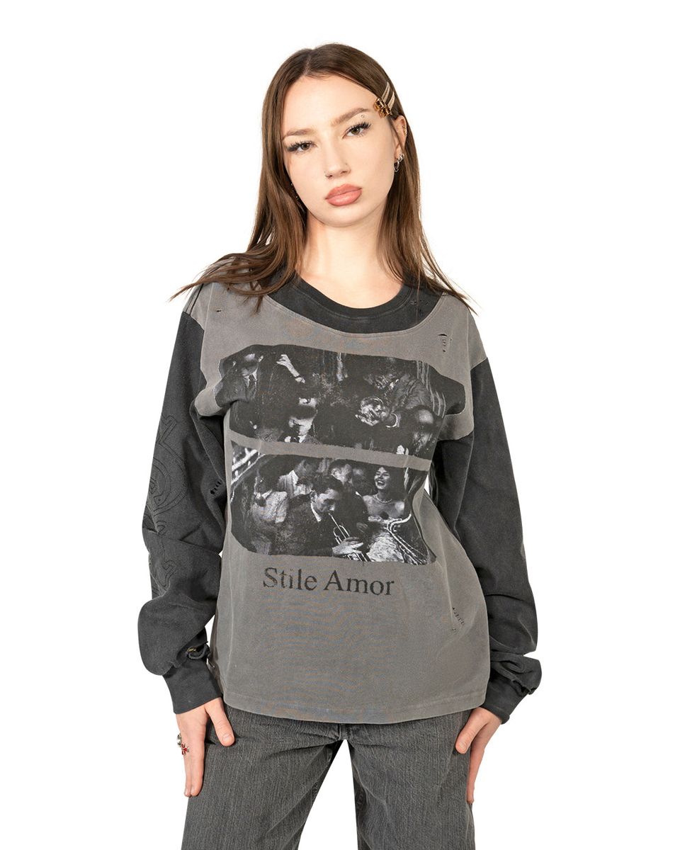 Stile De Amor Grey Biocolore Long Sleeve