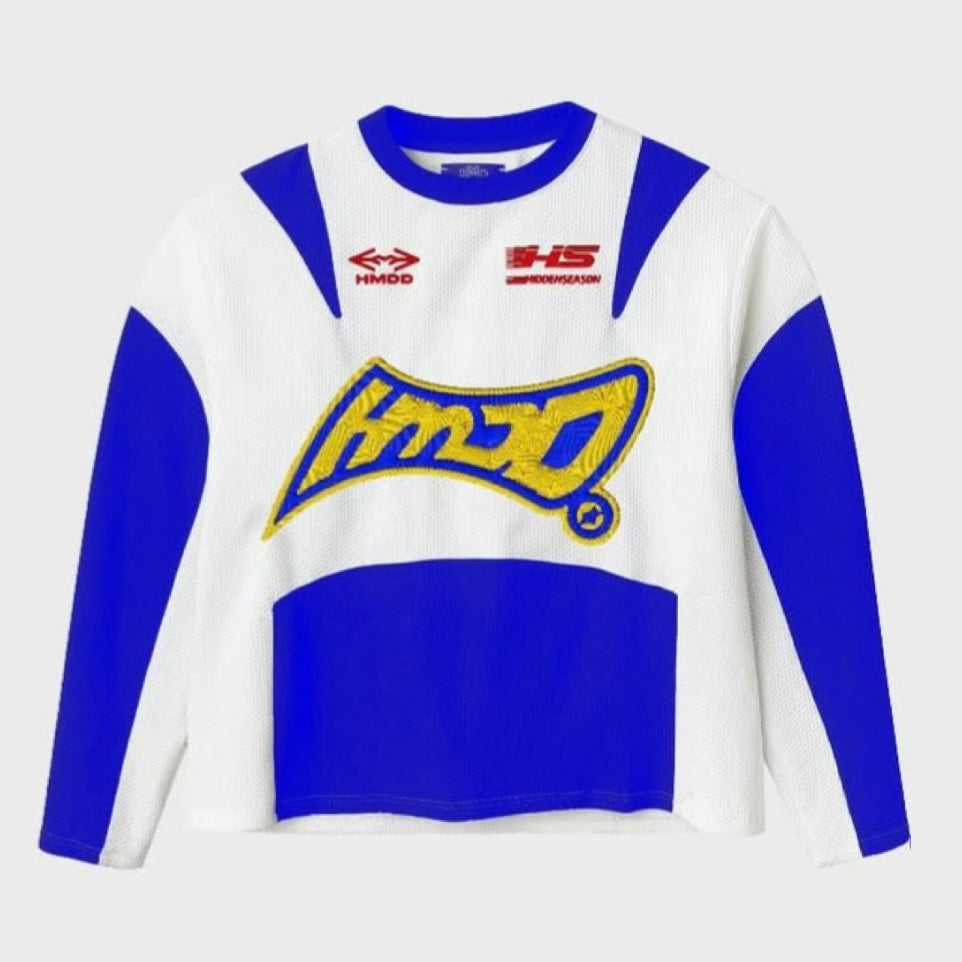 HMDD White Blue Moteaux Jersey