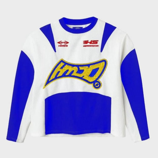 HMDD White Blue Moteaux Jersey