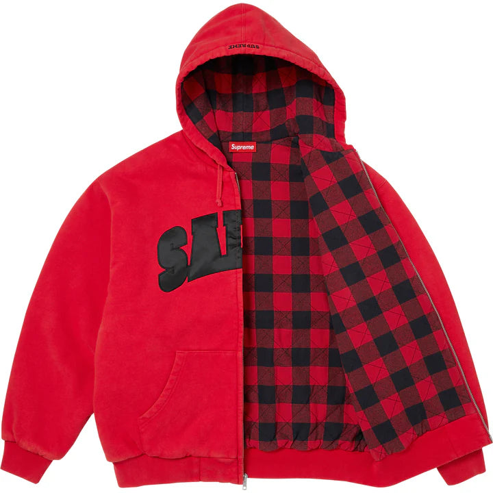 Supreme Salem Red Zip Hoodie