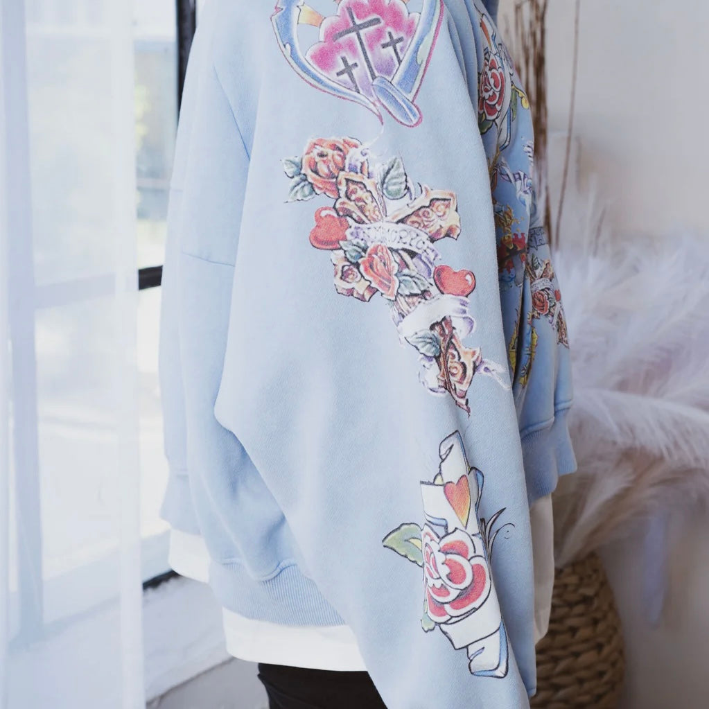 We Are Righteous Blue Risen King Zip Hoodie