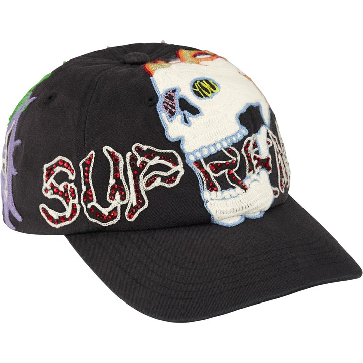 Supreme Black WFST 6-Panel Hat