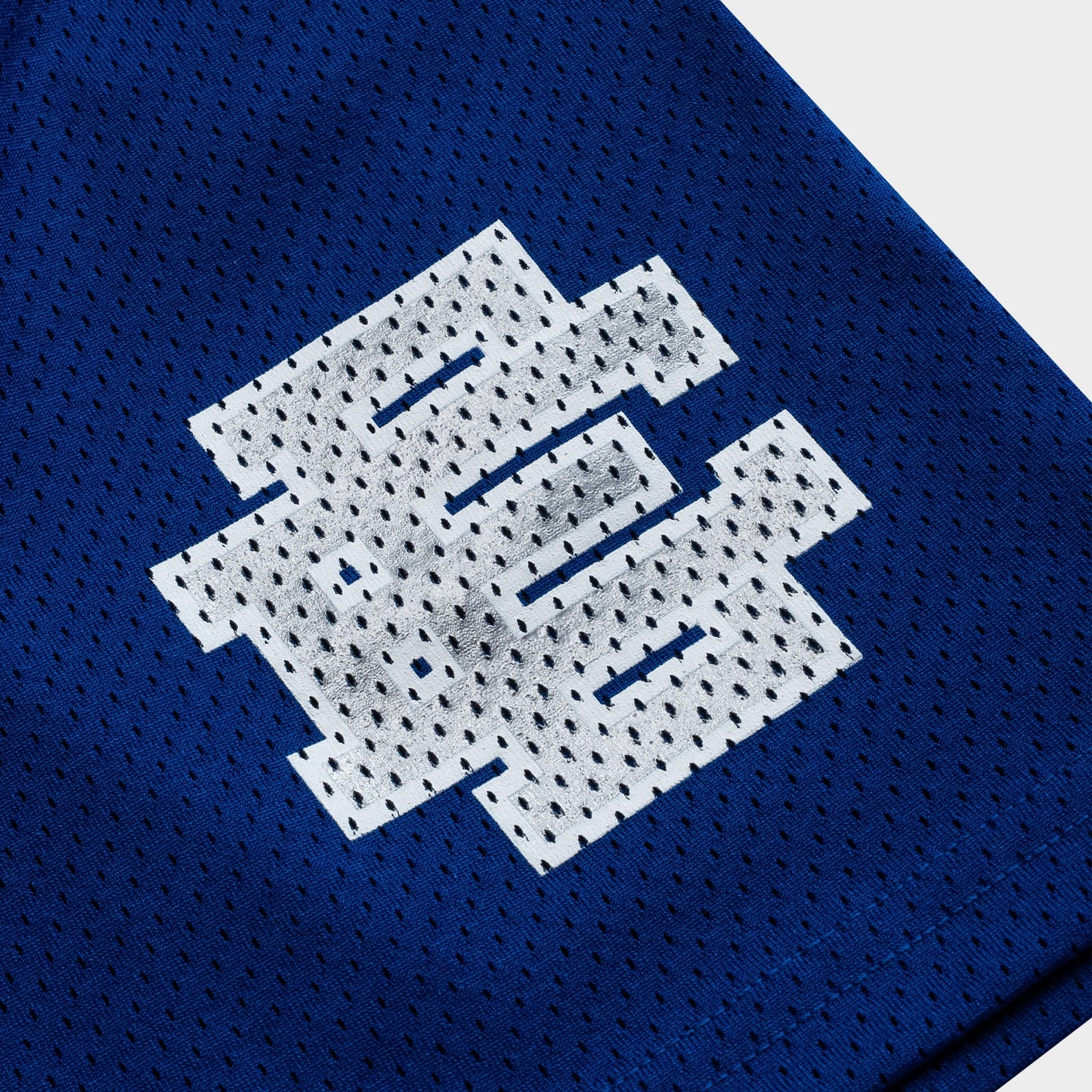 Eric Emanuel Blue Silver Shorts