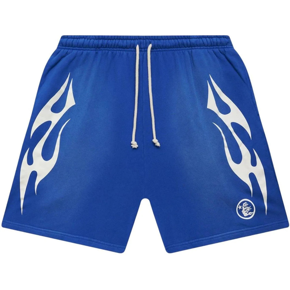 Hellstar Blue White Flame Shorts