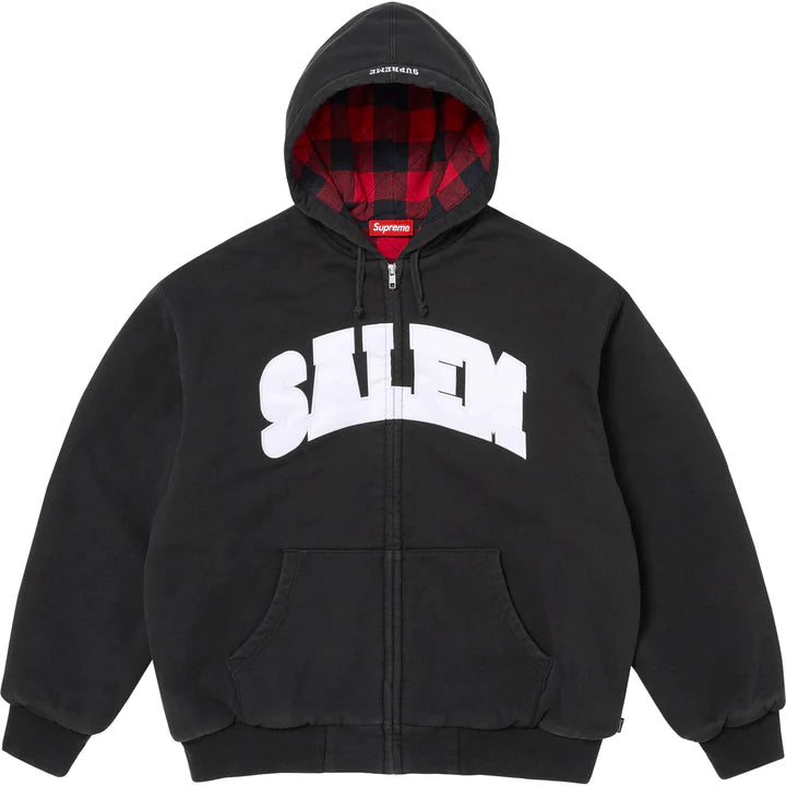 Supreme Salem Black Zip Hoodie
