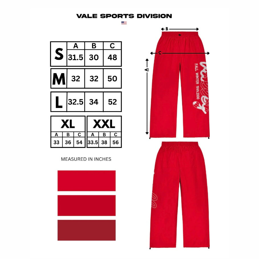Vale Red Big Signature Swish Track Pants
