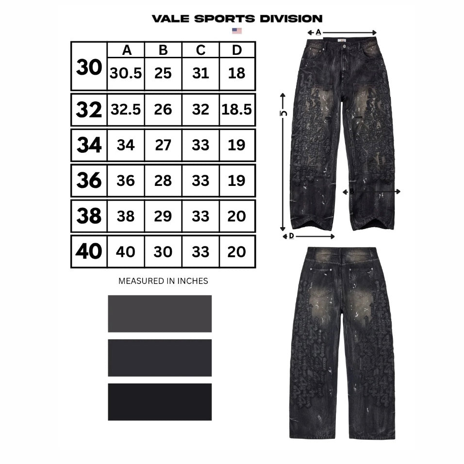 Vale Black Cat Denim Pants