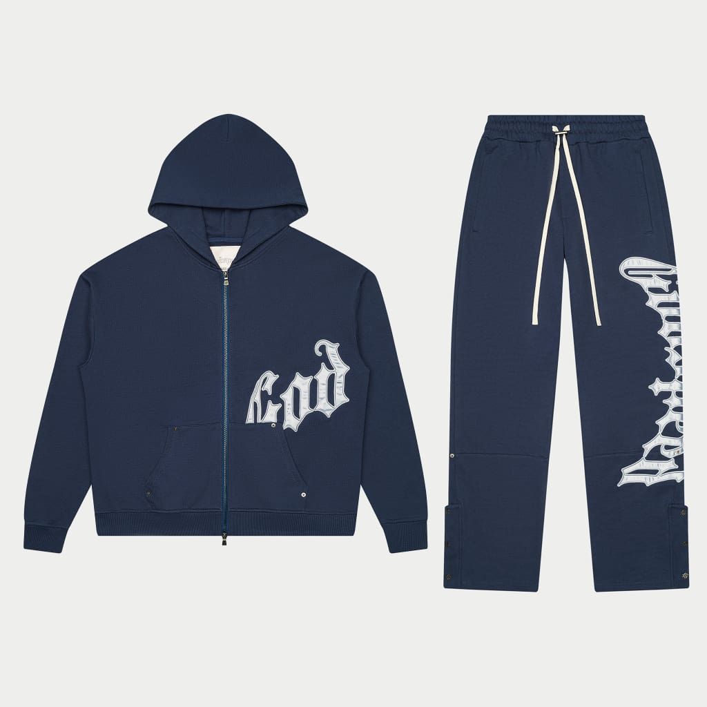 Godspeed Navy Silver OG Logo Set
