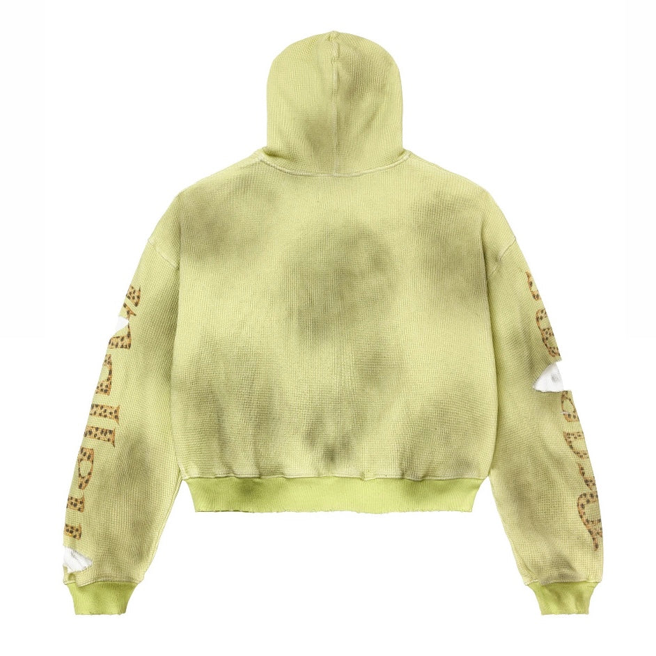 Vale Hack Green Glitch Zip Hoodie
