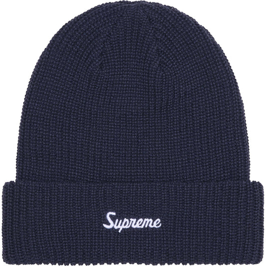 Supreme Navy Loose Gauge Beanie