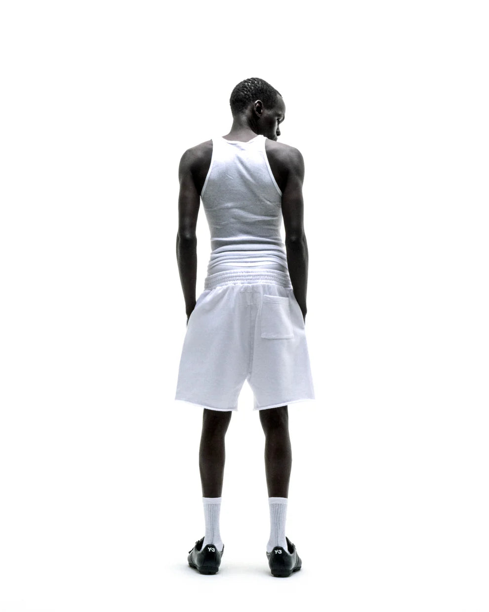 Sp5der White OG Logo Sweatshorts