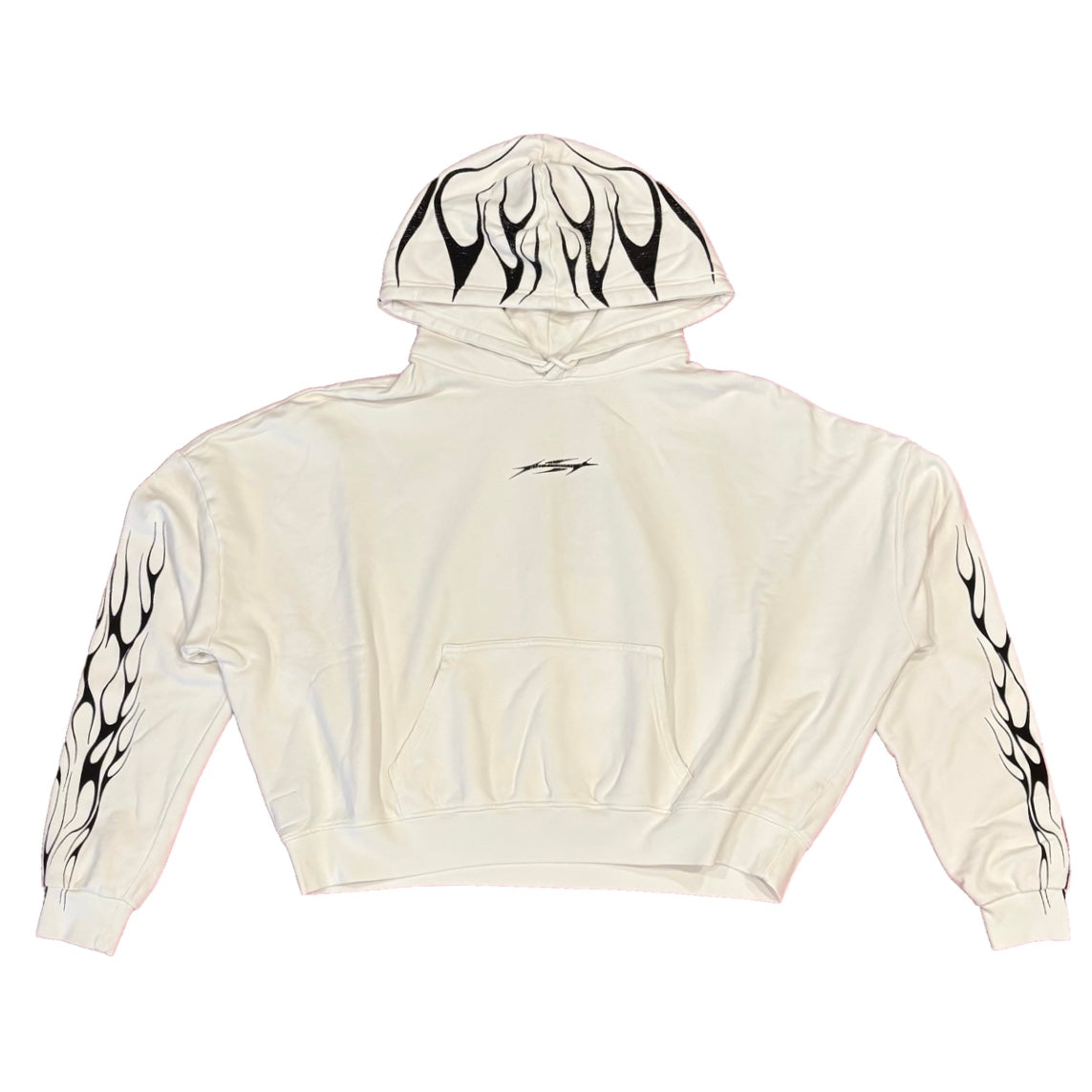 Hellstar White Tribal Flame Hoodie ComplexCon Exclusive