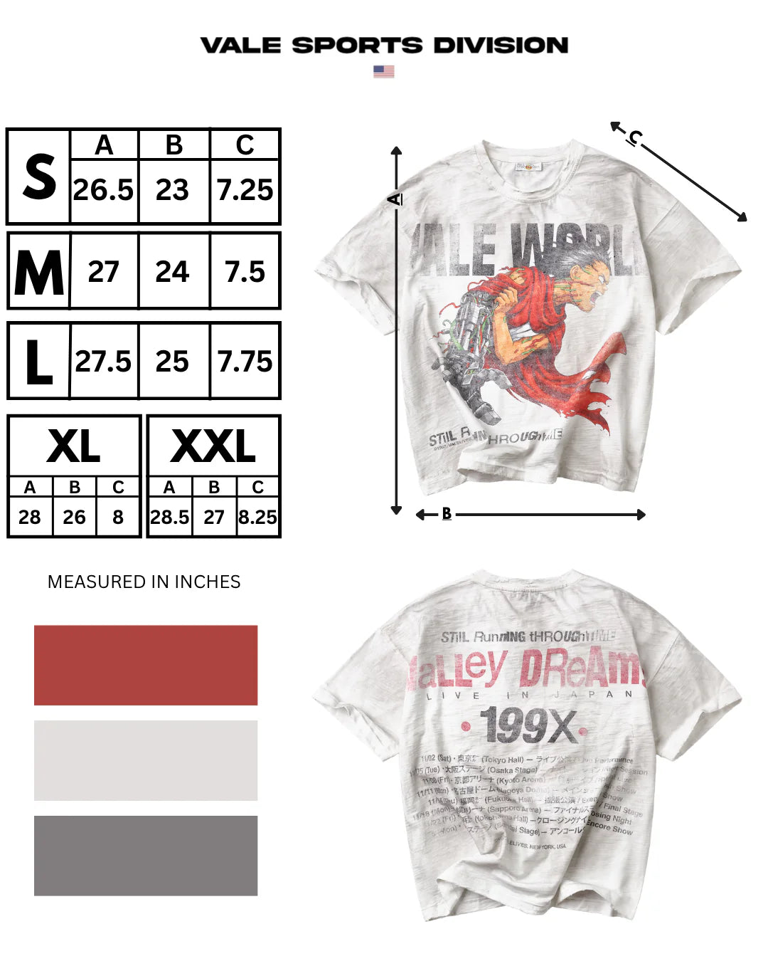 Vale White Vale World T-Shirt