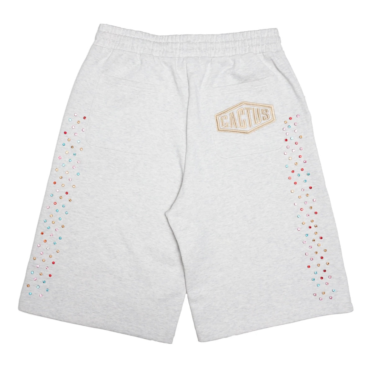 AZVA Grey Crystal Cactus Shorts