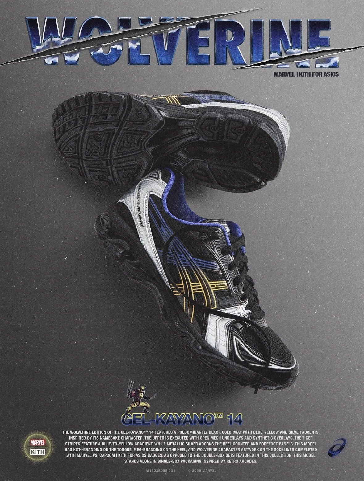 Kith Asics Gel-Kayano 14 Marvel vs Capcom Wolverine