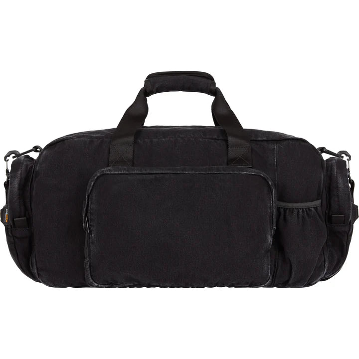 Supreme Black Denim Duffle Bag