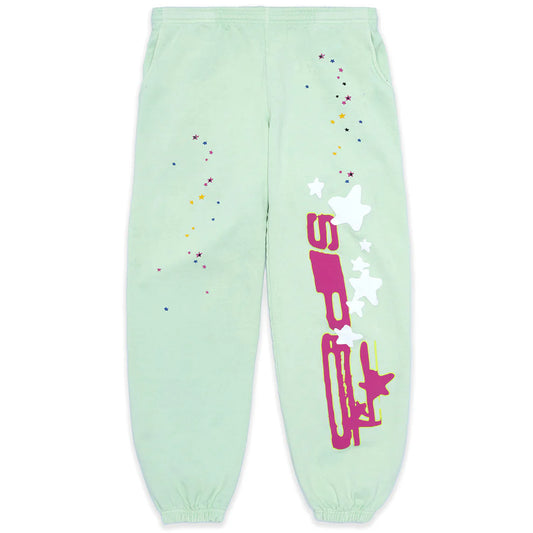 Sp5der Mint Green Sp5 Sweatpants