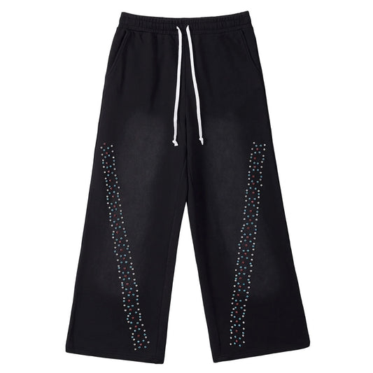 AZVA Black CVx3 Crystal Sweatpants