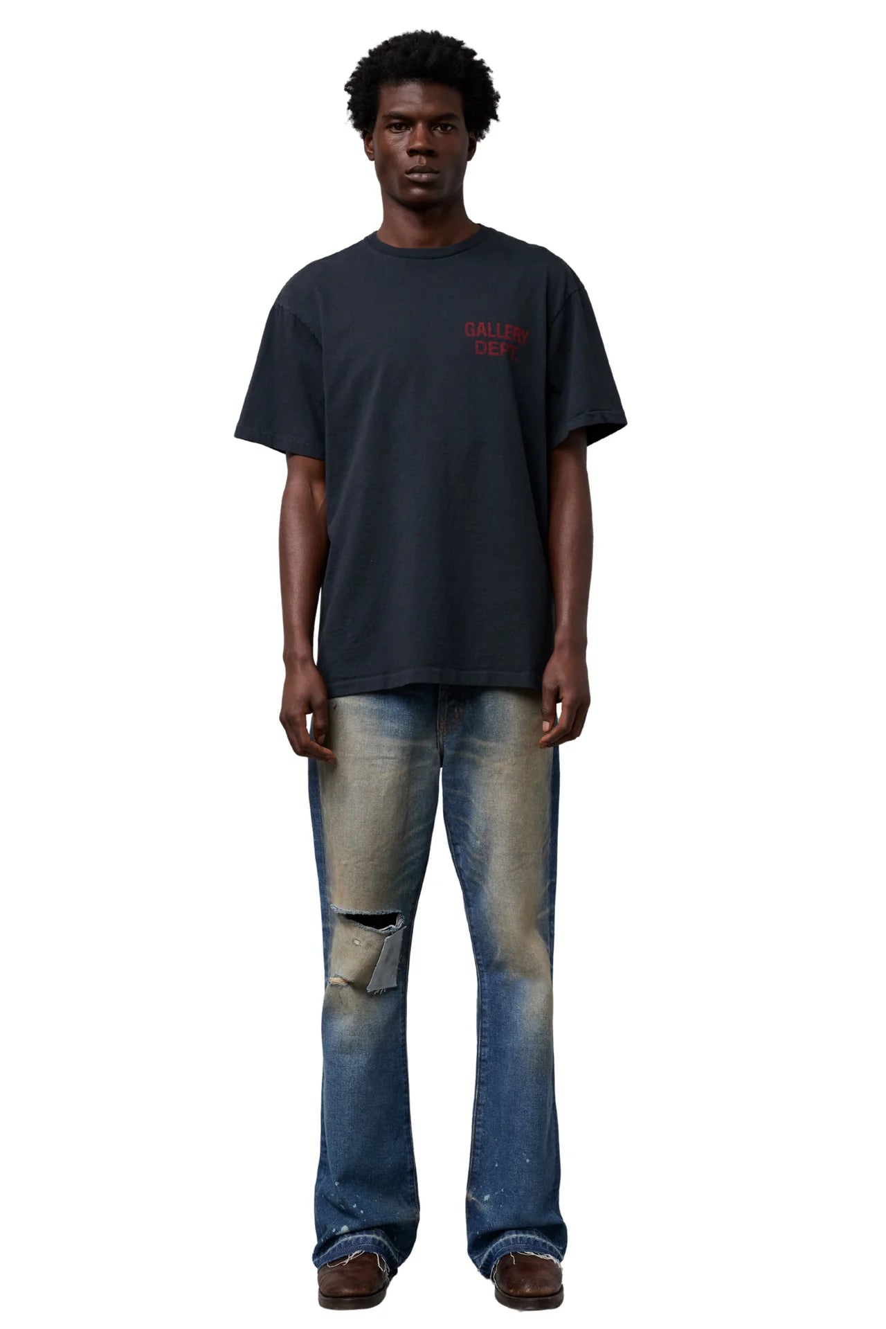 Gallery Dept Black Souvenir Logo T-Shirt