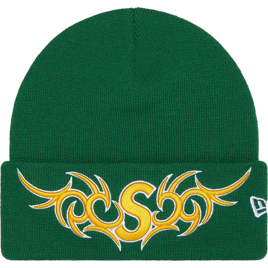 Supreme Green Tribal S Logo Beanie