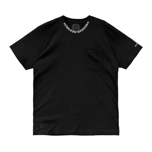 Chrome Hearts Black Pocket Crew T-Shirt