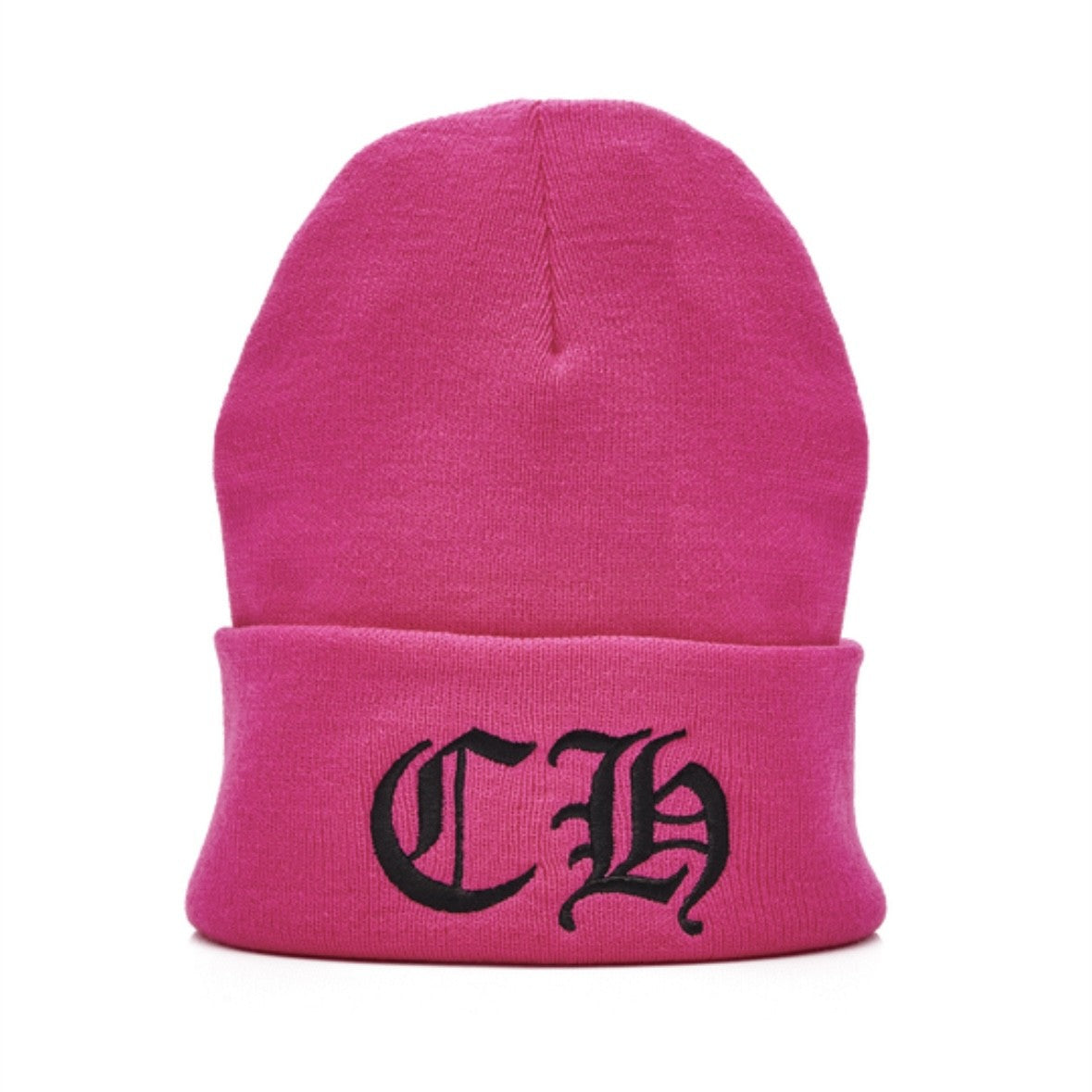 Chrome Hearts Pink Watch Cap Beanie Front