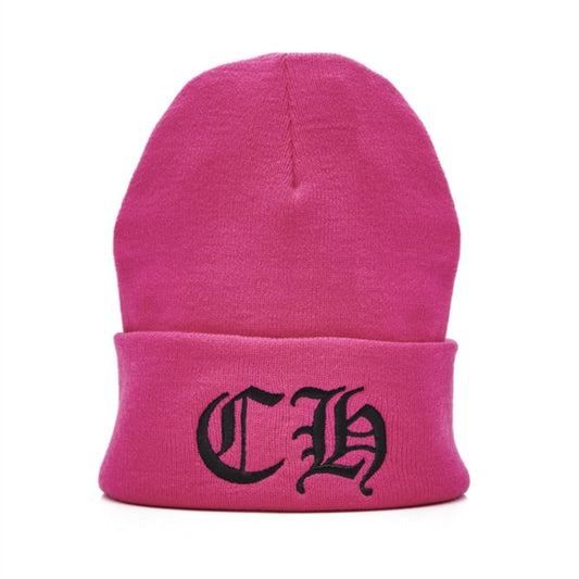 Chrome Hearts Pink Watch Cap Beanie Front