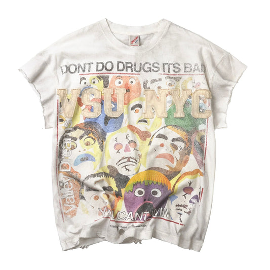 Vale White No Drugs Tank Sleeveless