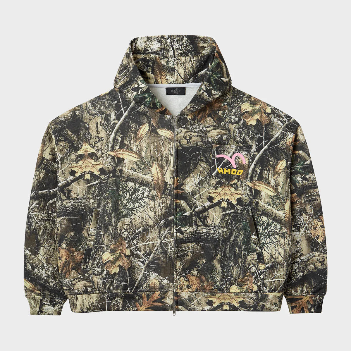 HMDD Camo Pocket Zip Hoodie
