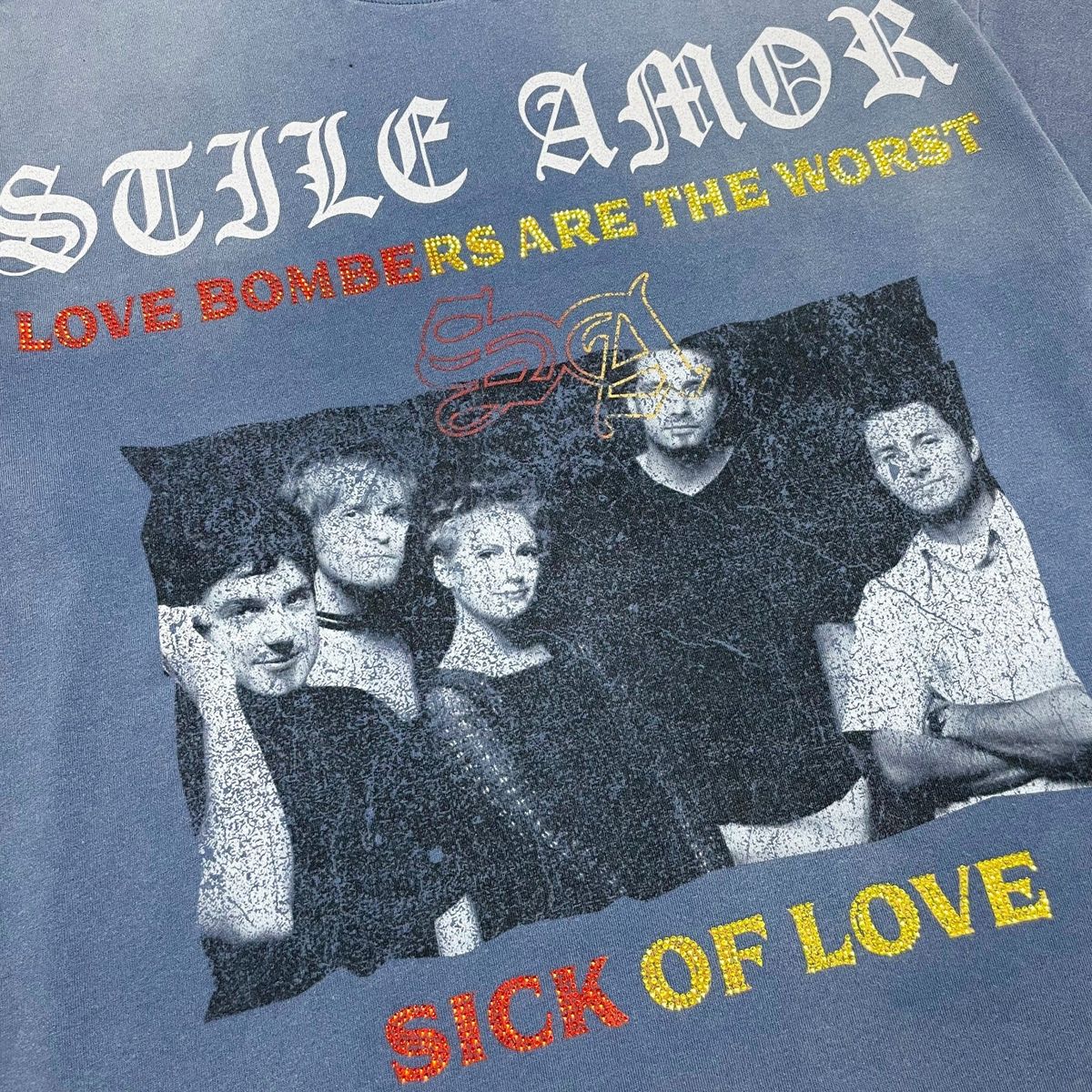 Stile De Amor Navy Love Bomber T-Shirt