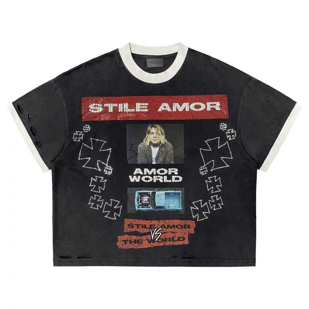 Stile De Amor Black SA World T-Shirt