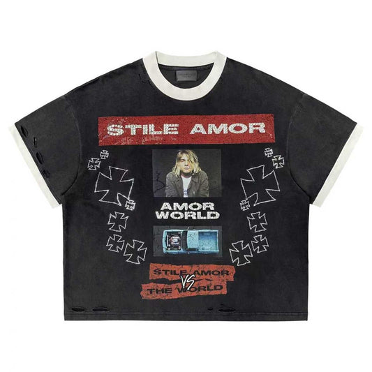 Stile De Amor Black SA World T-Shirt