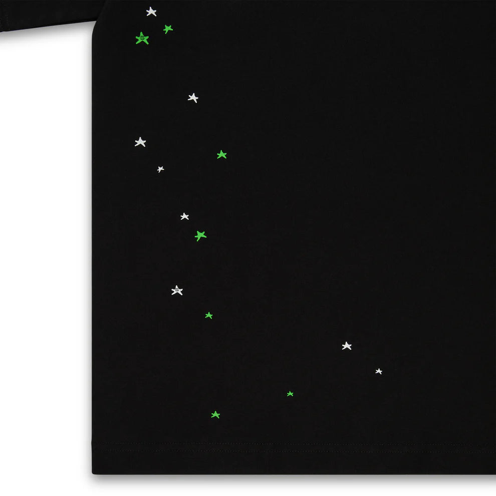 Sp5der Black Green Heavy Web T-Shirt