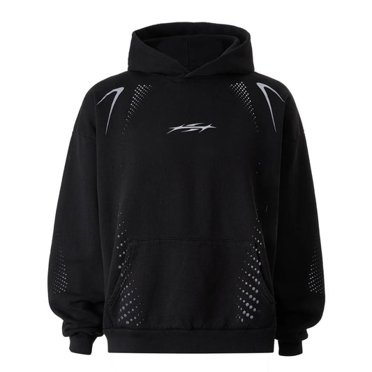 Hellstar Black P2P Hype Flight Hoodie