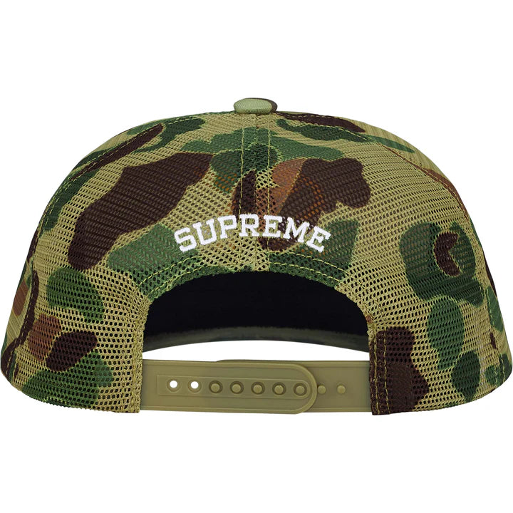 Supreme Olive Camo Contrast Trucker Hat