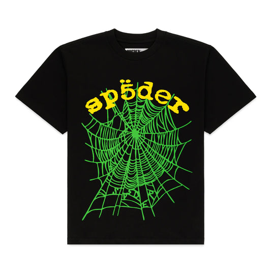 Sp5der Black OG Web V2 T-Shirt