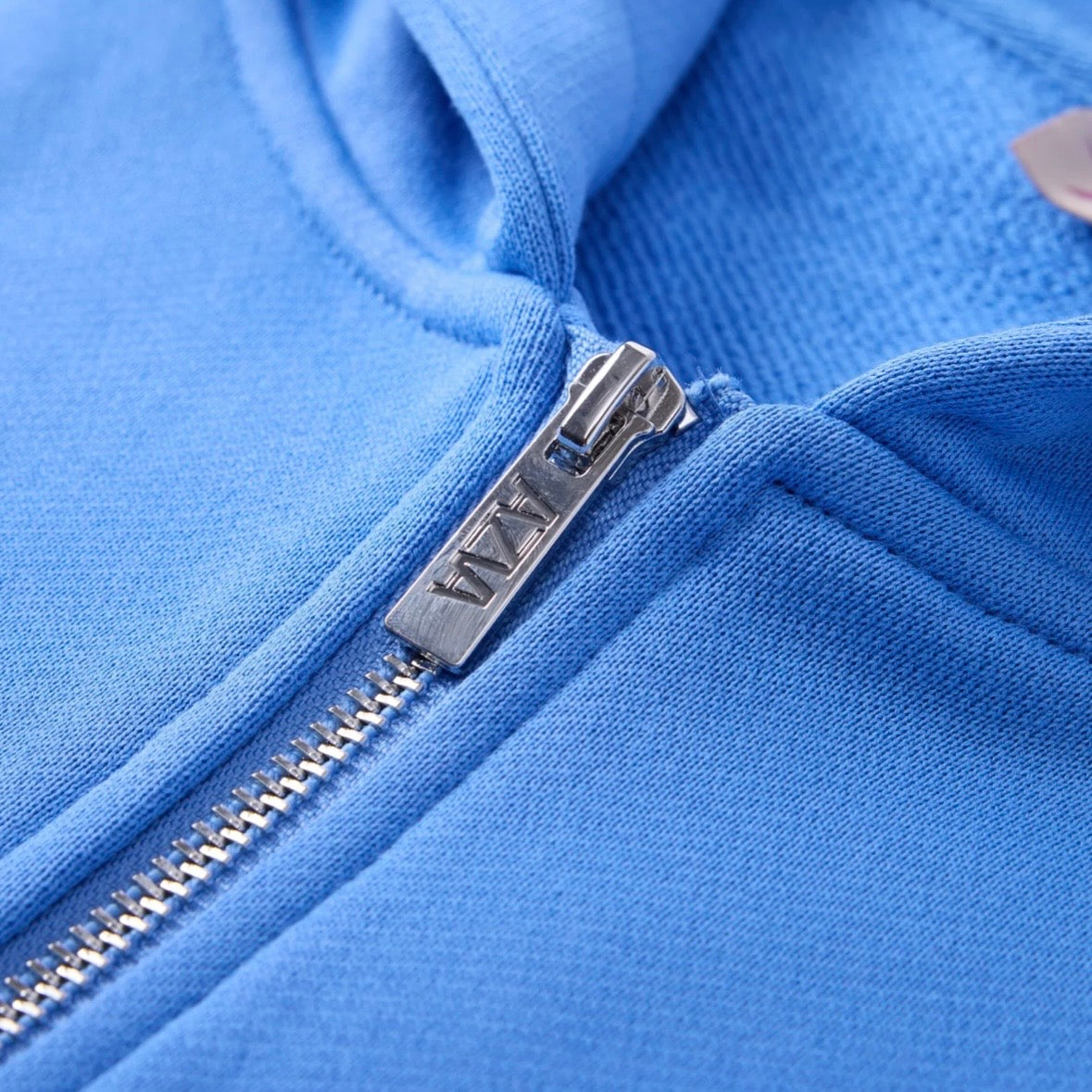 AZVA Baby Blue Crystal Cactus Zip Hoodie