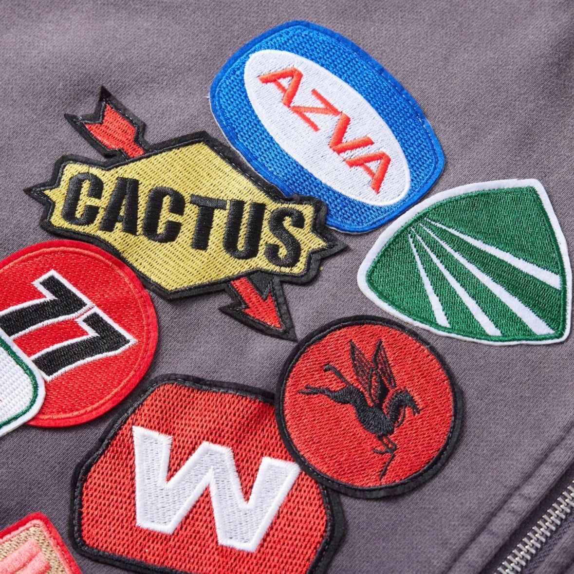 AZVA Vintage Black Rest Stop Zip Hoodie