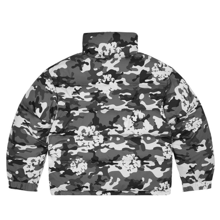 Denim Tears White Camo Cotton Wreath Puffer Jacket