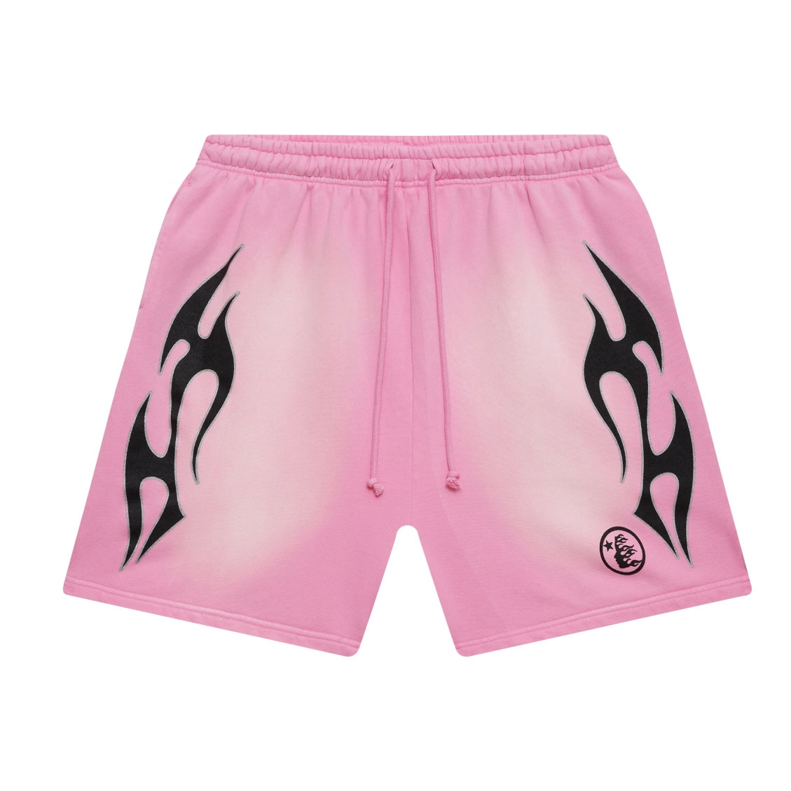Hellstar Pink Black Flame Shorts