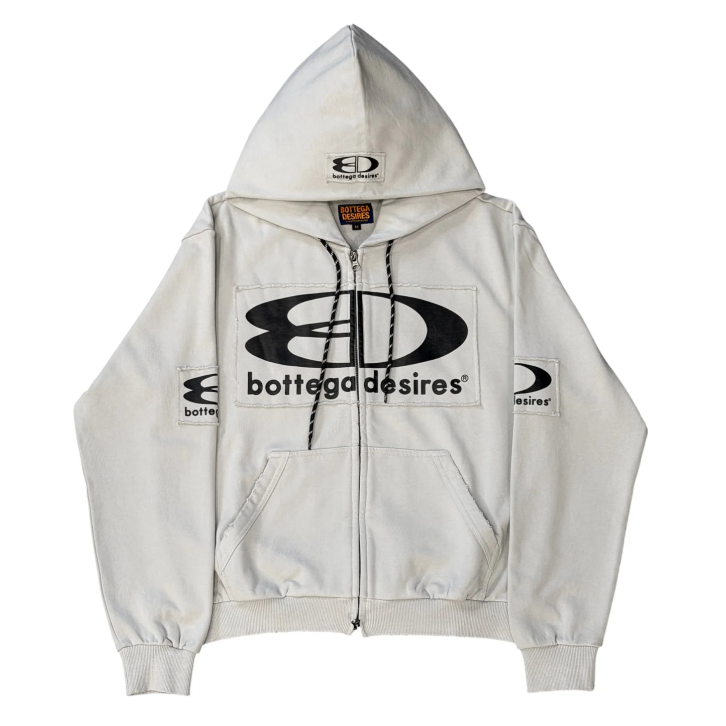 Bottega Desires Grey Tech Zip Hoodie