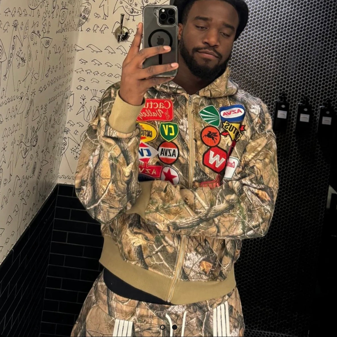 AZVA Camo Rest Stop Zip Hoodie