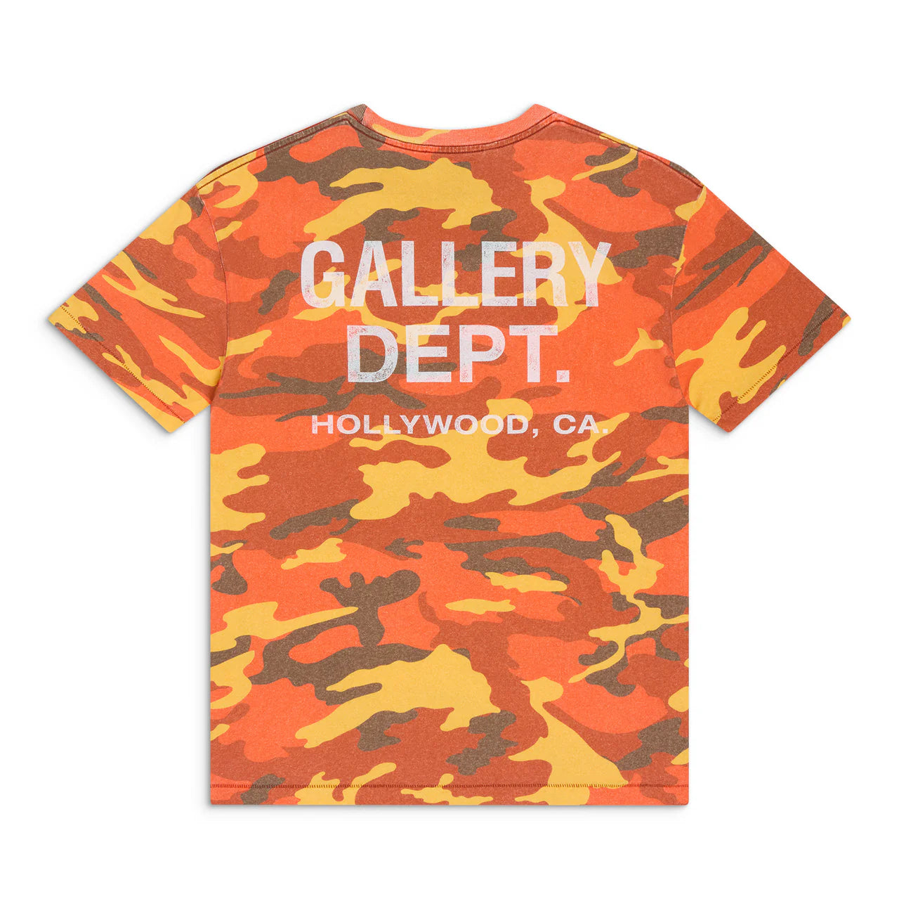 Gallery Dept Orange Camo Souvenir T-Shirt