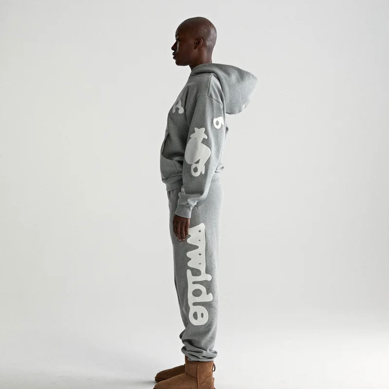 Sp5der Dark Heather Grey Beluga Hoodie