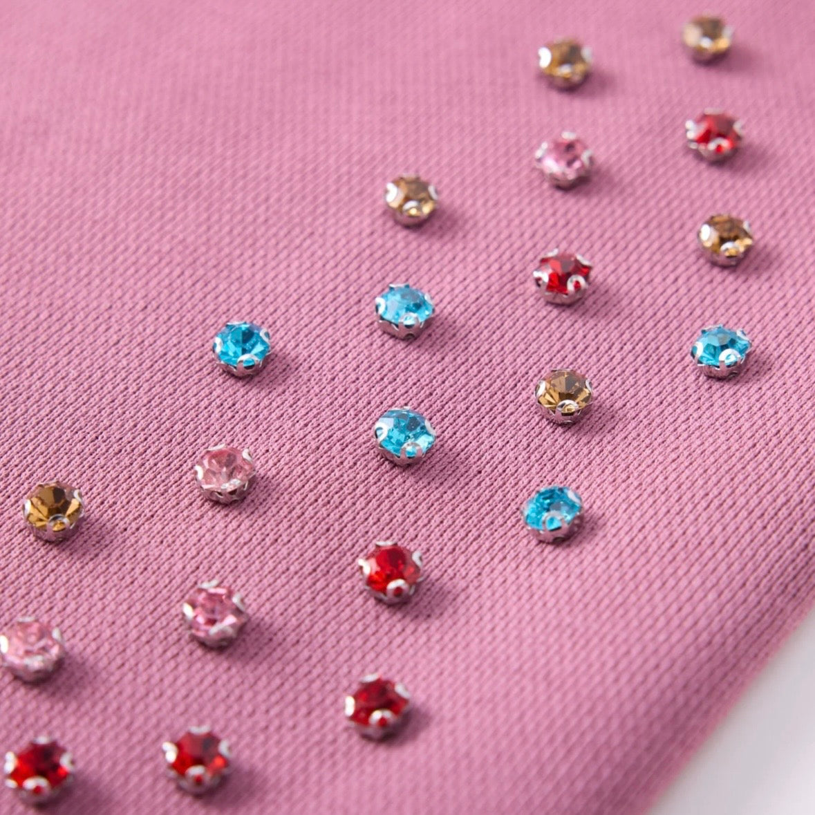 AZVA Raspberry Crystal Cactus Zip Hoodie